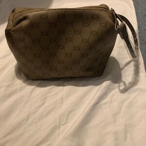 bebe Brown Cosmetic Bag